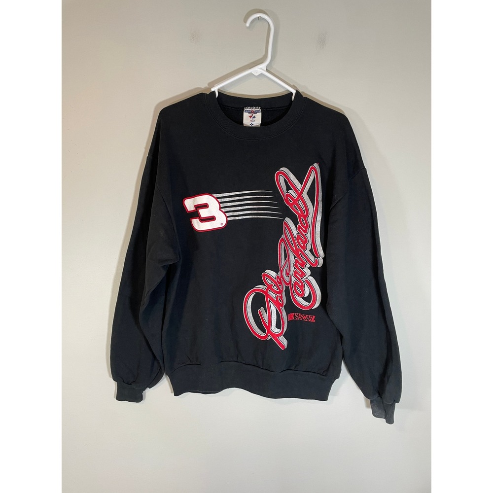 Dale Earnhardt Sweatshirt L VTG Crewneck NASCAR #3 Goodwrench Race Intimidator